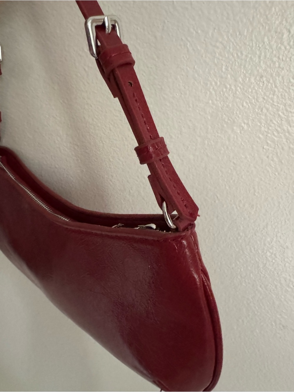 Zara Burgundy Shoulder Bag - Picture 3 of 4